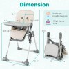 Baby joy Foldable High Chair for Babies and Toddlers w/