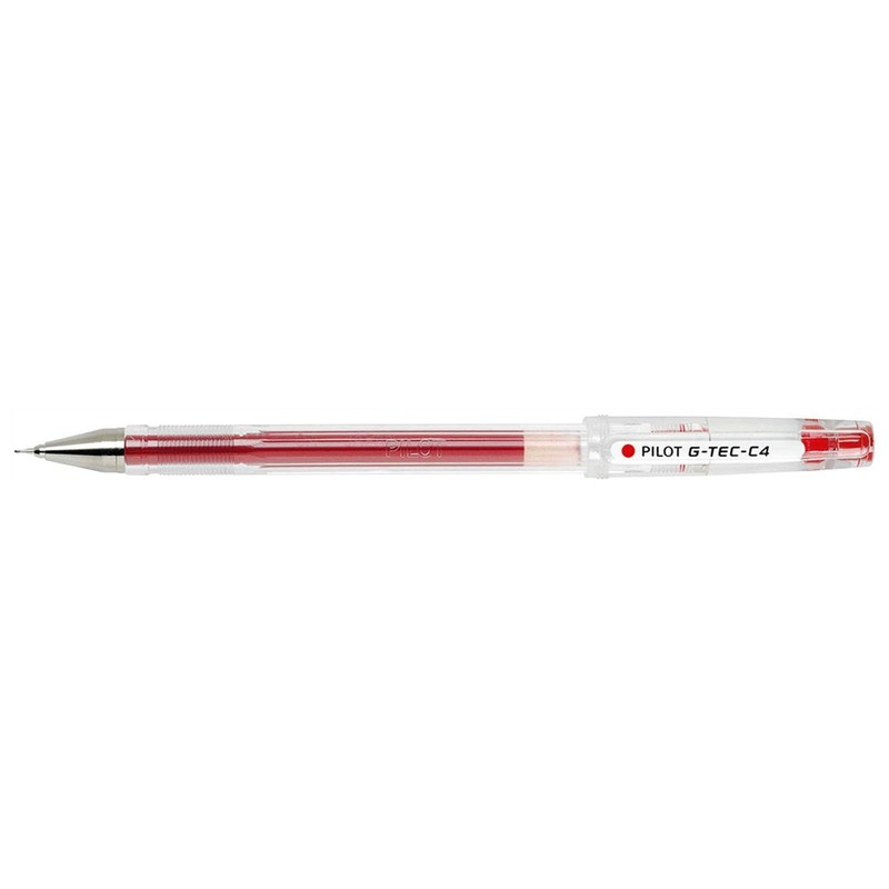 PILOT G-TEC-C4 Gel Ink Rollerball Pens Ultra Fine Tip 0.4