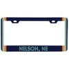 Nelson Nebraska Car Metal License Plate Frame Retro Design