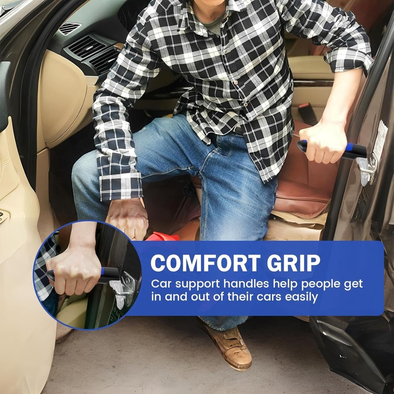 2PCS Car Handle Assist for Elderly,Portable Disabled Vehicle Armrest Aids,