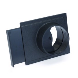 WOODRIVER Dust Connection 4" ABS Quick Disconnect Blast Gate
