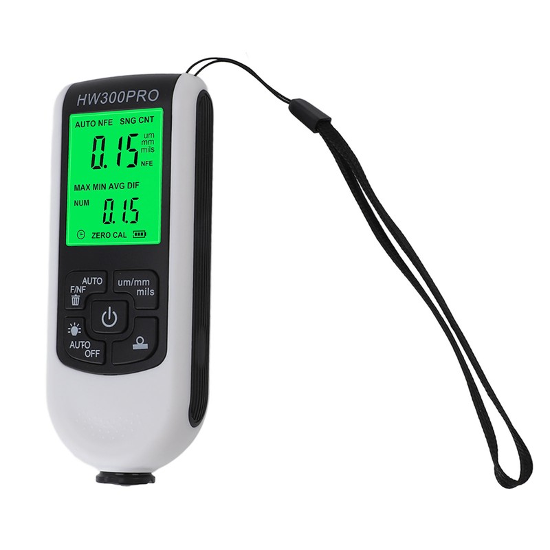 Paint Mil Thickness Gauge High Accuracy HD Backlit Display Anti