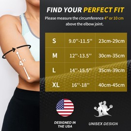 CAMBIVO 2 x Elbow Support for Men and Women, Tennis Elbow for Golfer's Elbow, Bandage Elbow for Weightlifting, Basketball and Other Sports with Elbows