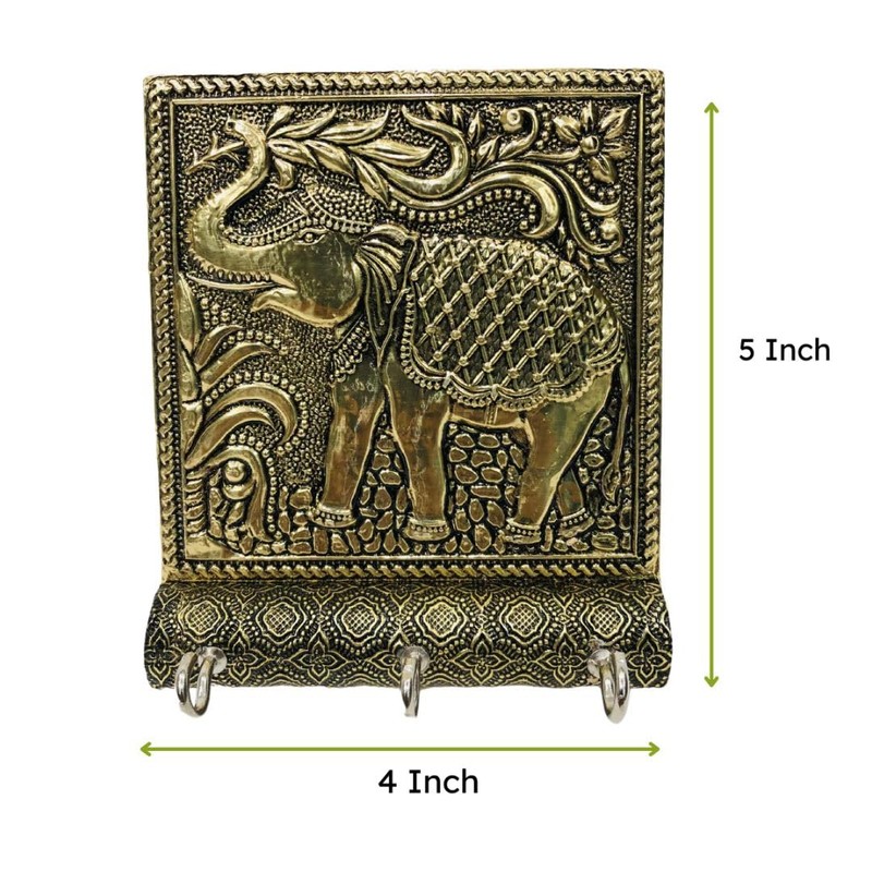 AARNAV Elephant Design Hanger Wall Key Holder Stand Home Decor