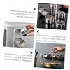 Sosoport 8pcs Magnetic Stainless Steel Spice Containers Airtight Spice Jars