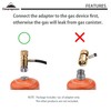 CAMPINGMOON Camping Grill Propane Gas Stove Adapter, Input: EN417 Lindal