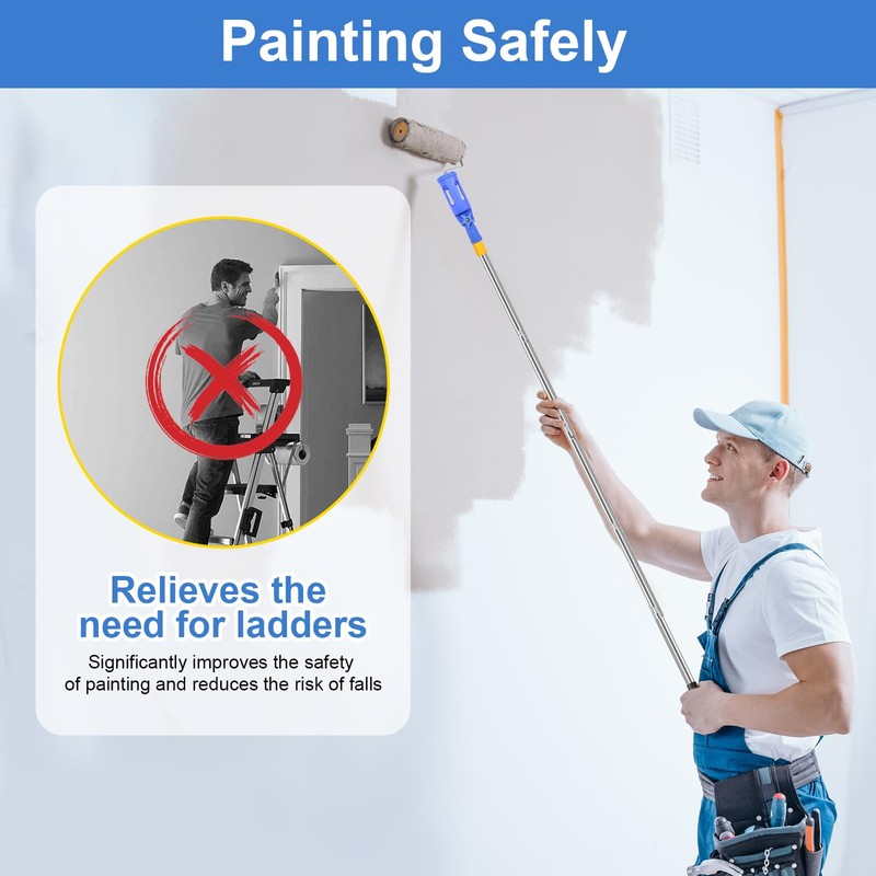 Multiangle Paint Brush Extender Holder Extendable Paint Brush, Universal Paint