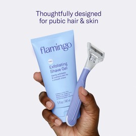 Flamingo Pubic Women's Pubic Razor Refill Cartridges, 8 Women's Razors for Shaving Bikini Line