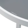 Elle Decor Mirabelle Outdoor Side Table in French White