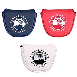 Putter Cover ★Magnetic Closure ★ Fits Odyssey ★ For Mallet ★ American Flag Embroidered USA FLAG Mallet Type Navy White Red 3 Colors (White)