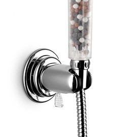 Original StoneStream Suction Showerhead Holder, Adjustable, Relocatable, and Removable Handheld Showerhead Holder, Chrome