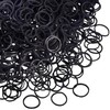 Paquete de 1000 Piezas Mini Liga Plástica Negra Cabello para