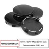 RTrhinoTuning 4 PCS 83mm Wheel Center Caps Compatible with Tahoe