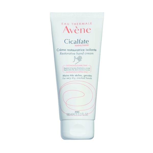 Eau Thermale Avene Cicalfate HANDS Hand Cream - Intense Nourishing Lotion for Dry Cracked Hands - 3.3 fl.oz.