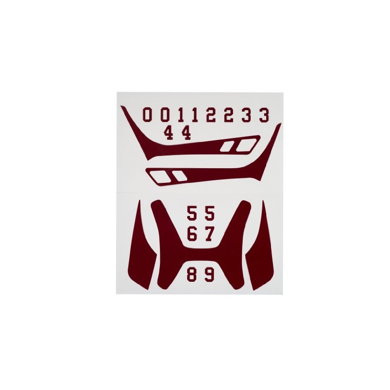Wilson Custom Helmet Decal Kit (Cardinal)