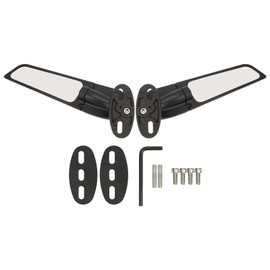 2pcs Motorcycle Wind Wing Mirror Multi Angle Adjustable Rotating Rear View Mirror Replacement for CBR250R CBR300R CBR500