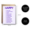 WBdesignz Funny Greeting Card "Happy" - Versatile Card with Humorous