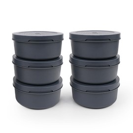 ZiiPa • Set of 6 dough boxes • Spetina • Slate colour • Practical and versatile • Storage 250 g