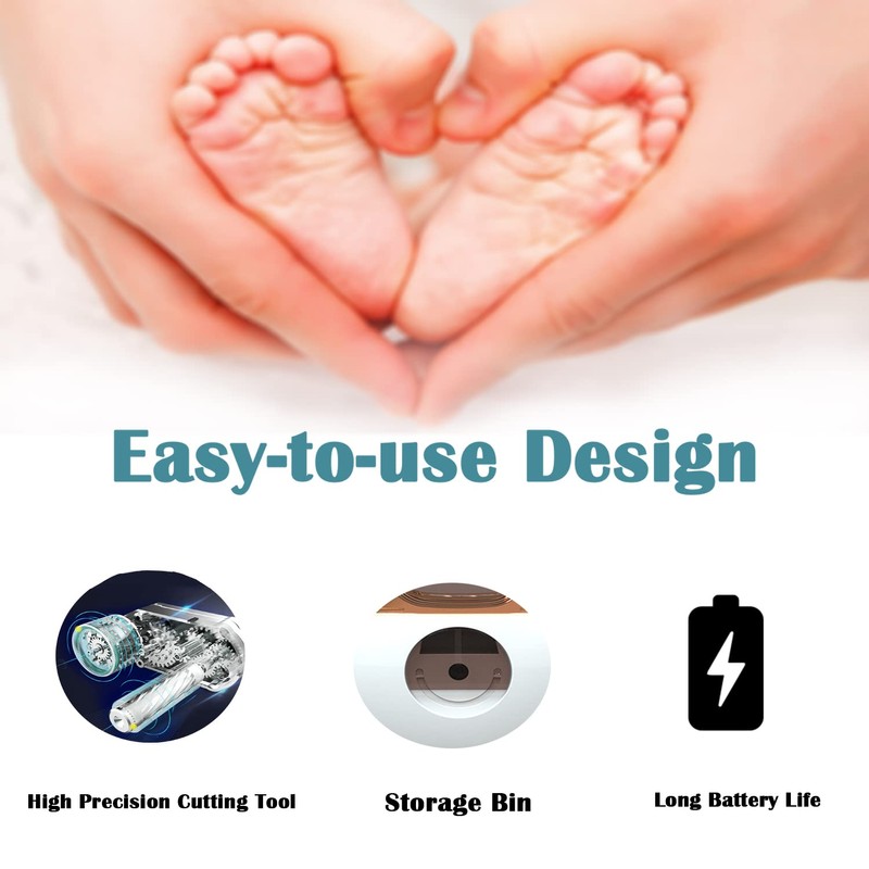Electric Nail Clipper, Fingernail Cutter and File 2 in 1