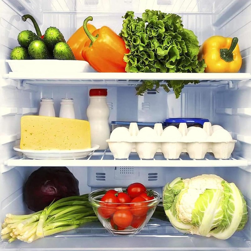 SPARES2GO Fridge Shelf compatible with Fridgemaster Refrigerator Freezer Adjustable White