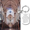 Inspirational Scripture Keychain with Angel Pendant - Bible Verse Key