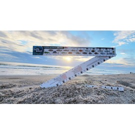 Salty Bones Alabama Saltwater Lawstick - 36" Folding Fishing Ruler - Made in The USA - Newest Version