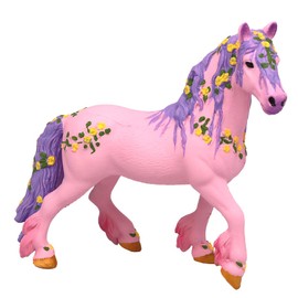 Doyomtoy Horse Toy Figure Unicorn Figure Flower Elf Horse Mythical Pegasus Model Magic Energy Creature Pink Horses