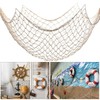 Fish Net Decorations for Party, 2mm Natural Cotton Hawaiian Party