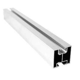 Gal Industrial Aluminium Profile 40 x 40 mm Type T | Length 10 cm | Solar Rail Aluminium Solar Profile Nut 8 & Groove 10 Mounting Profile | Photovoltaic Mounting Rail
