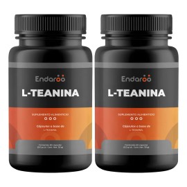 Teanina 120 Cápsulas Calma Mental Concentración Pack Sabor