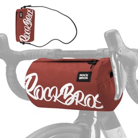 ROCKBROS Handlebar Bag Road Bike Bicycle Handlebar Bag Small with Shoulder Strap for MTB, Gravel, Scooter, Ebike, Available Capacities 2L and 3.6L with 100% Polyester