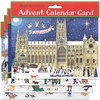 Alison Gardiner Pack of 4 Traditional Advent Calendar Cards -Mixed
