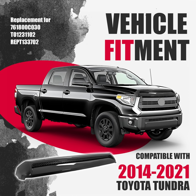 Kojem Hood Scoop Bulge Molding Compatible with 2014-2021 Toyota Tundra