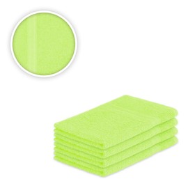 EXKLUSIV HEIMTEXTIL Guest Towels Set of 4 30 x 50 cm Apple Green
