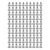 100PCS Tire Studs Silver Universal Wear Resistant Anti Slip Tire
