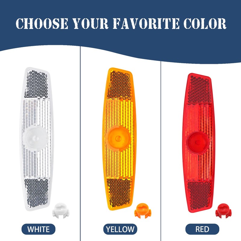 MFC PRO Bicycle Wheel Reflector Red Pack of 2 (Red,