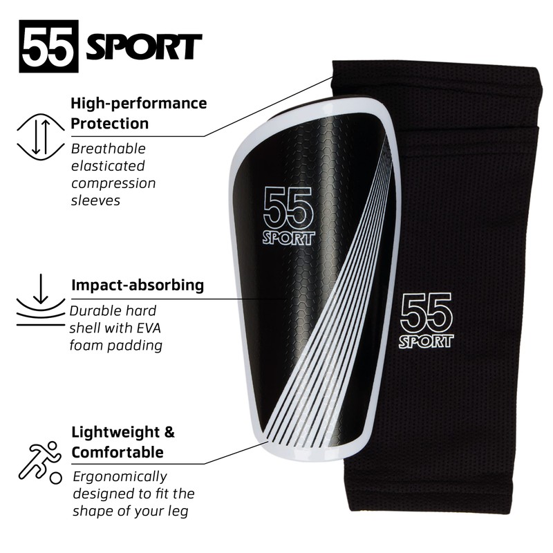 55 Sport Vortex Pro Adult & Junior Protective Football Shin