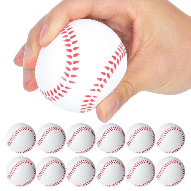 12PCS 6.3CM Children Playground Full Core Soft EVA Elastic Ball