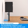 suptek Clamp-on Speaker Stand Desk Mount Set, Height Adjustment, Swivel,