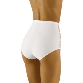 Wolbar Women's Lace Shaping Briefs WB412, White,M