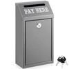 Yaocom Safe Cash Box Money Collection Metal Donation Box with