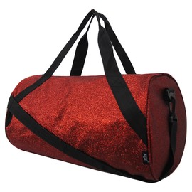 NGIL Medium Glitter Cheers Sports Gym Duffel Bag(Glitter-Red)