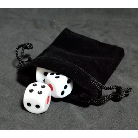 Levarage 0034 6 Pieces Dice with Storage Case 12mm Square Dice Dice DICE Trademark Registered Product