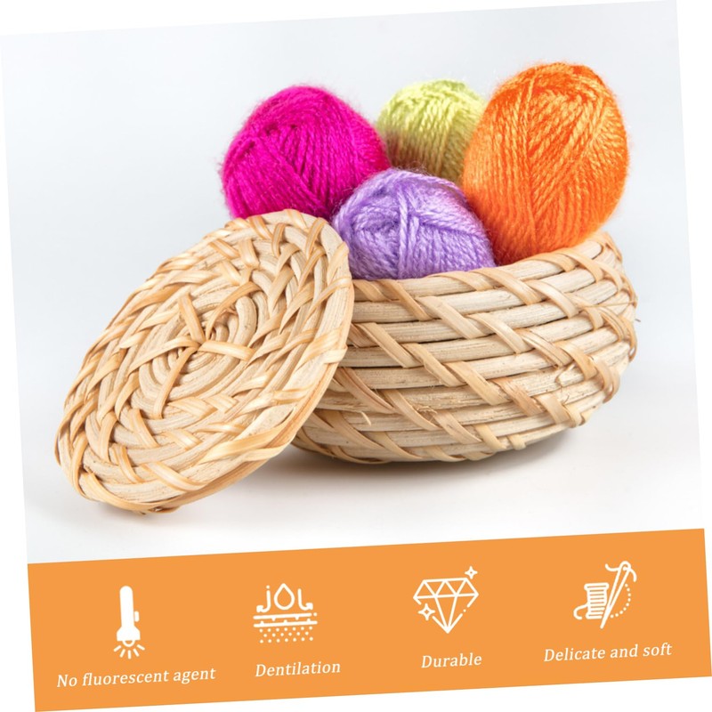 LALAFINA Acrylic Yarn Knitting Crocheting 12 Colors Soft Durable Craft