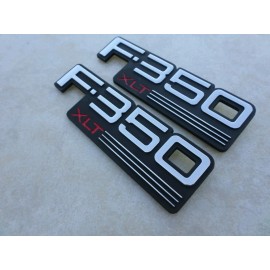 Ford 92-97 New Ford F-350 XLT Side Emblem F2TB16B114FADA Logo Decal Nameplate Set