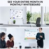 Marsrock Monthly Calendar Whiteboard and Cork Board Combo for Wall,