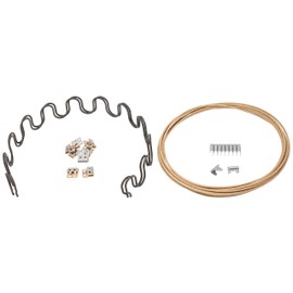 House2Home 25" Couch Spring Repair Kit to Fix Sofa Support for Sagging Cushions - Includes 2pk of Springs, Upholstery Spring Clips, Seat Spring Stay Wire, and Installation Instructions