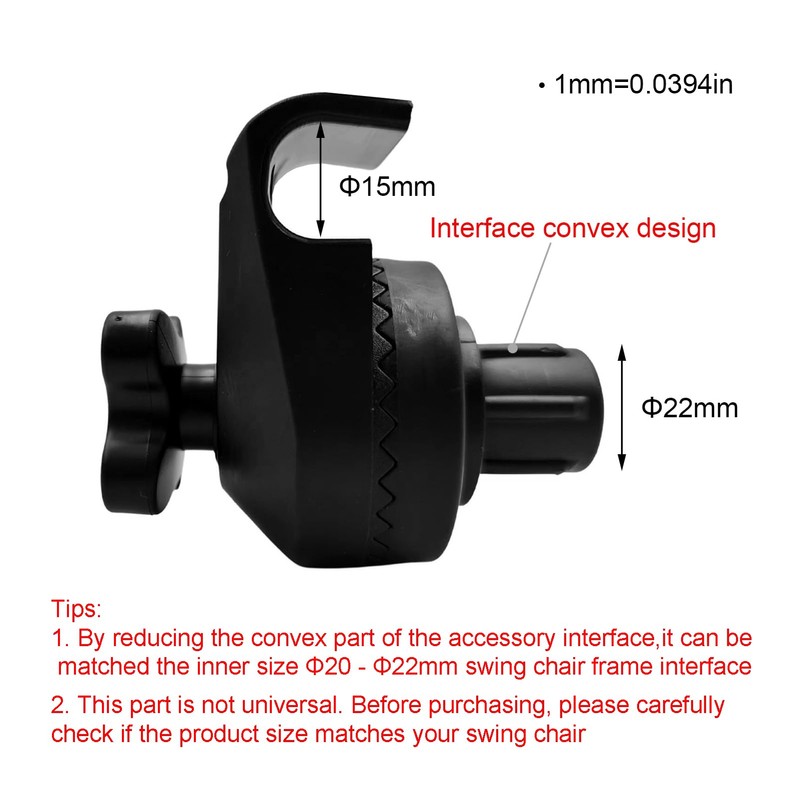 Timyrimy Garden Swing Plastic Fittings (SPF004) to Attach Canopy Frame