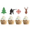 Decoración para cupcakes de cumpleaños, 48 piezas para árbol de