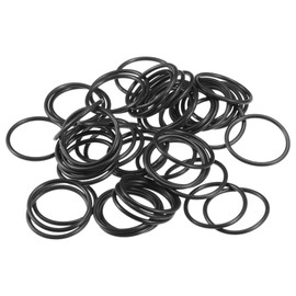 Partuto 50 Pcs 18mm ID x 1.5mm CS Universal Car O Ring Seal Gasket - Car - Faucet Repair Trucks Suvs Trailer Tube Sealing Waterproof - NBR Rubber Black